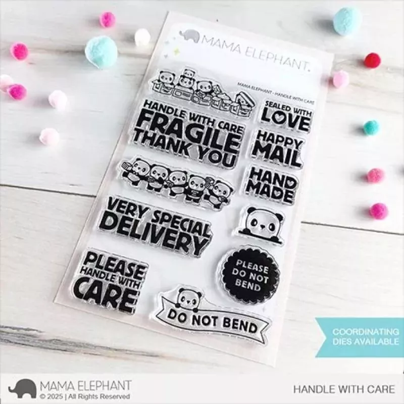 Handle with Care Mama Elephant Stamp & Die Bundle