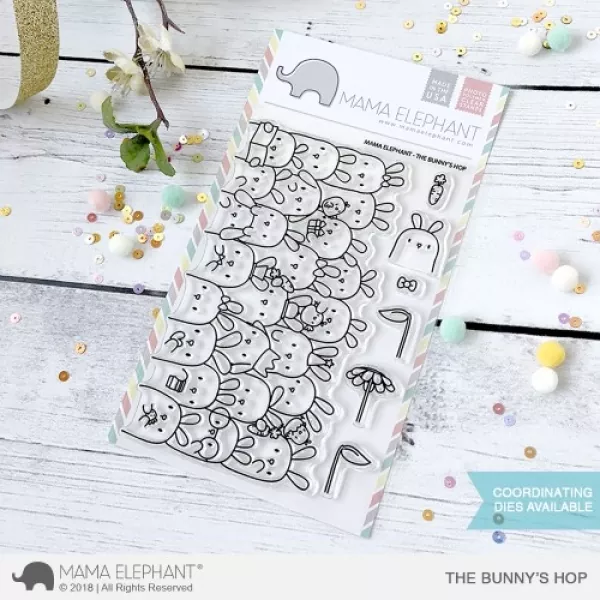 ME1802 228 the bunnys hop clear stamps mama elephant