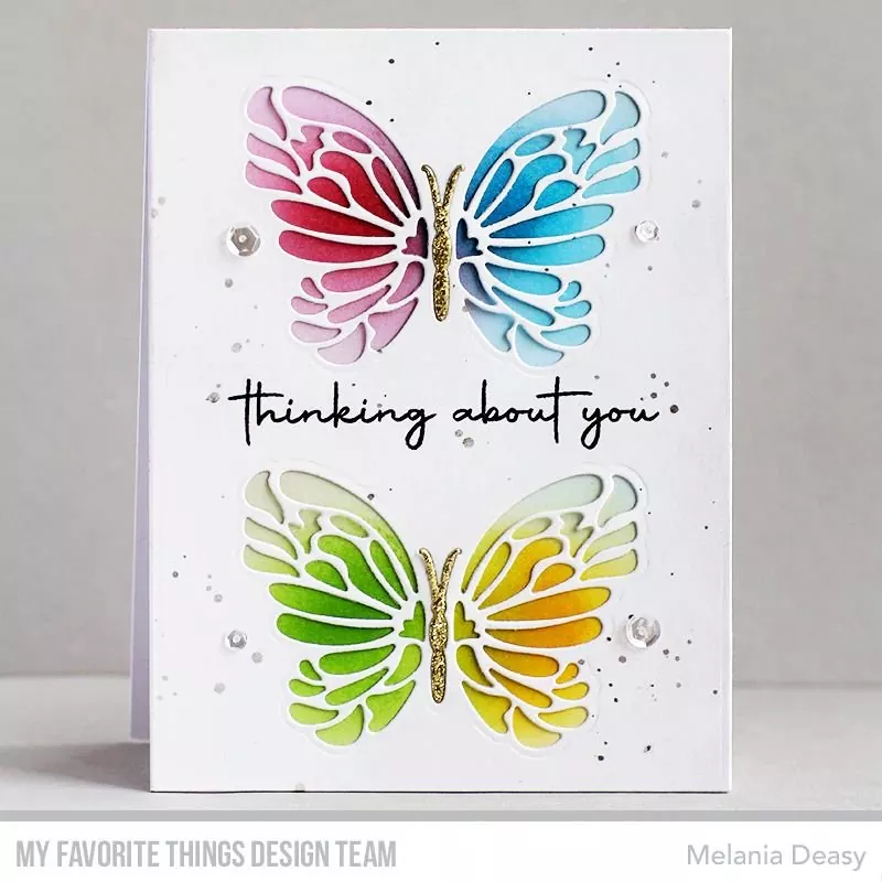 Peek-A-Boo Butterfly Stanzen My Favorite Things MFT projekt 3