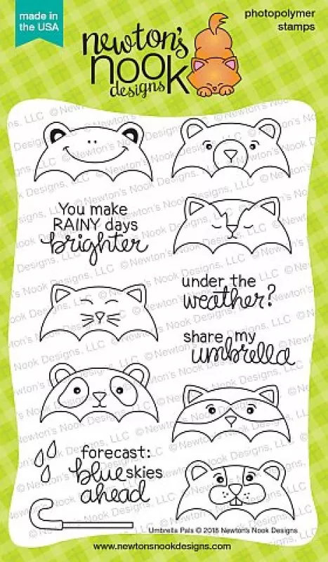 NN1804S03 UmbrellaPals Clear Stamps Stempel Newtons Nook