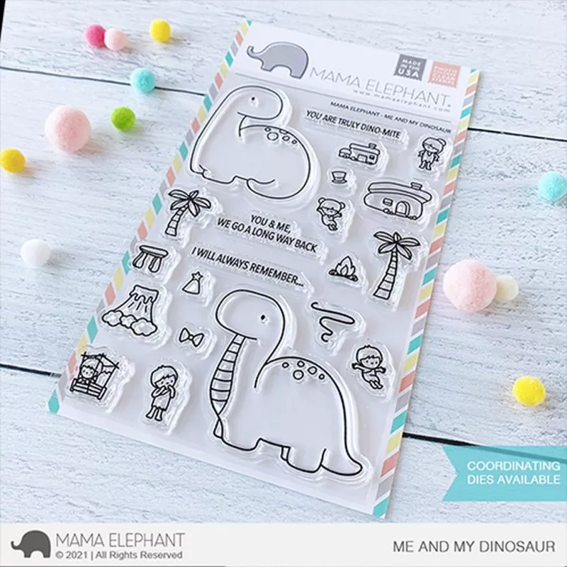 Me and my Dinosaur Clear Stamps Mama Elephant