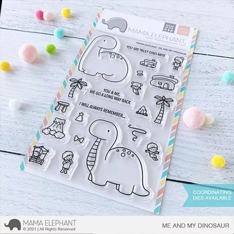 Me and my Dinosaur Mama Elephant Stamp & Die Bundle