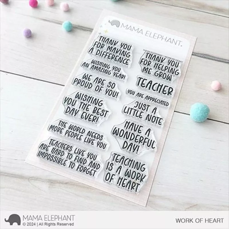 Work of Heart Clear Stamps Stempel Mama Elephant