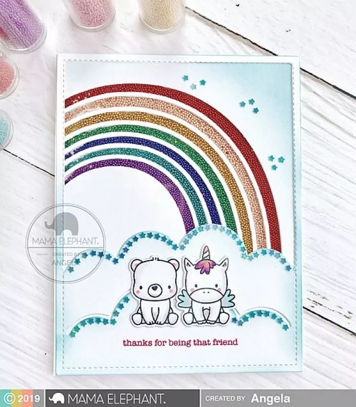 S FRIENDSHIP SENTIMENTS clearstamp Mama Elephant 3