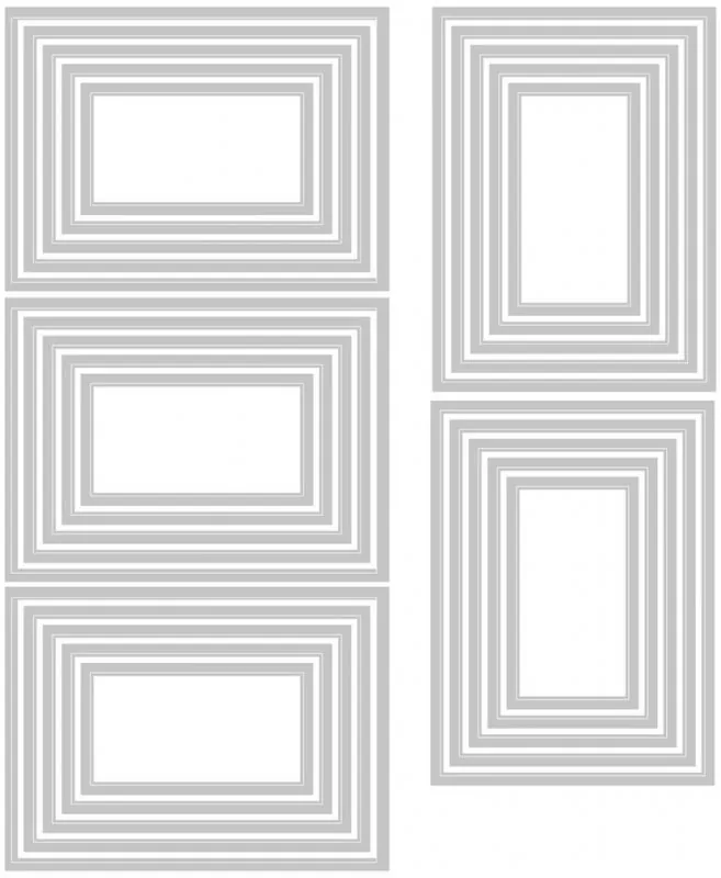Stacked Tiles Rectangles Thinlits Stanzen von Tim Holtz Sizzix 2