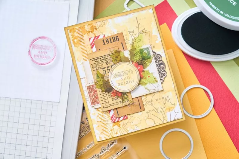 Pencil Line Holly Sizzix & 49 and Market Framelits Stanzen & Stempel 4