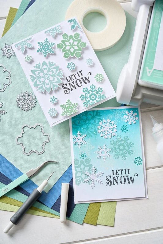 White Christmas #2 framelits Sizzix 3