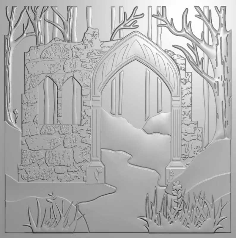 Into the Woods Fairy Glade 3D prägeschablone crafters companion 1