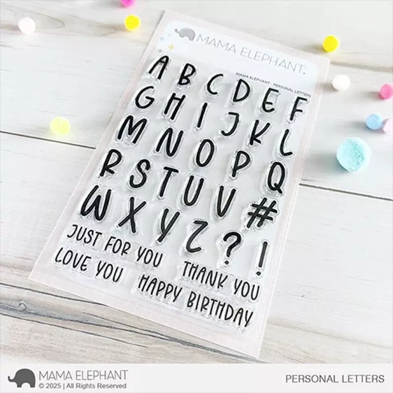 Personal Letters Clear Stamps Stempel Mama Elephant