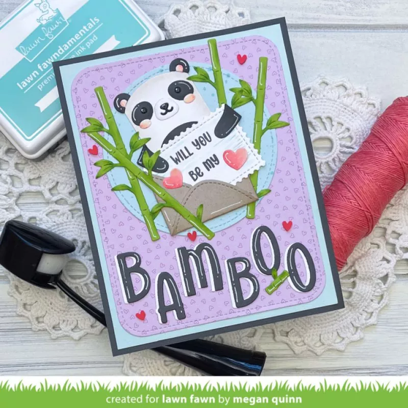 Tiny Gift Box Panda and Bear Add-On Stanzen Lawn Cuts Lawn Fawn 4