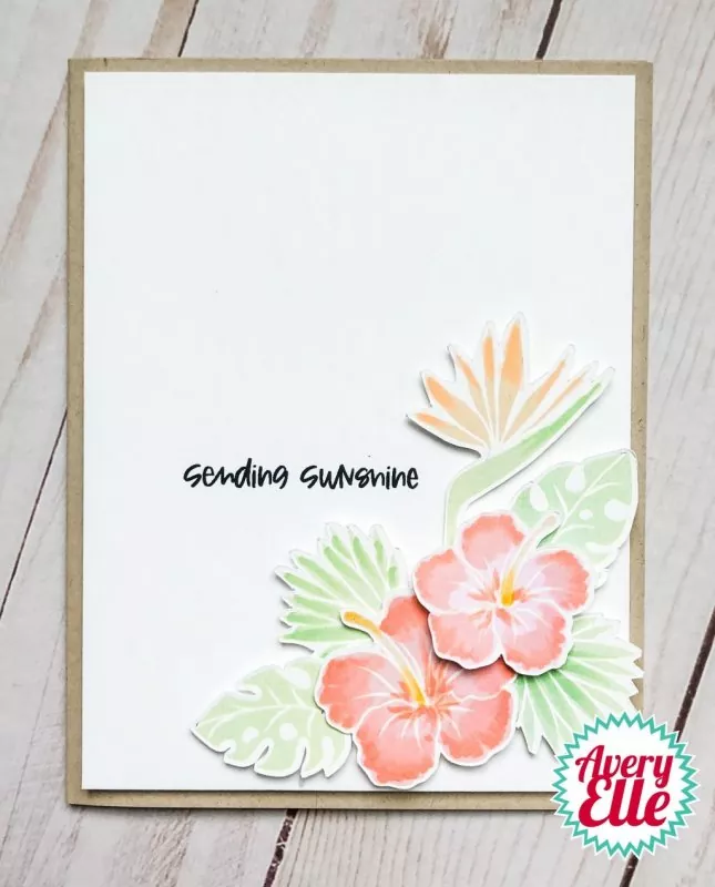 TropicalBouquet Clear Stamps Avery Elle