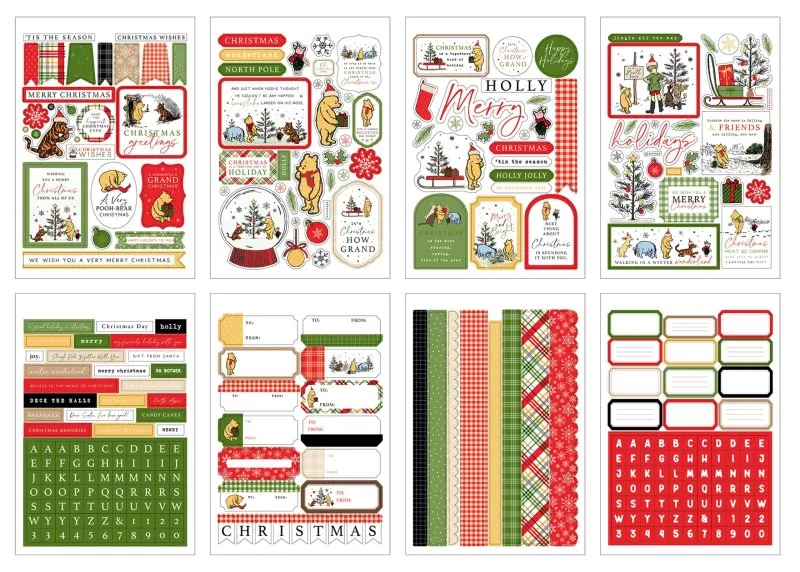 echo park Winnie The Pooh Christmas Sticker Book 1