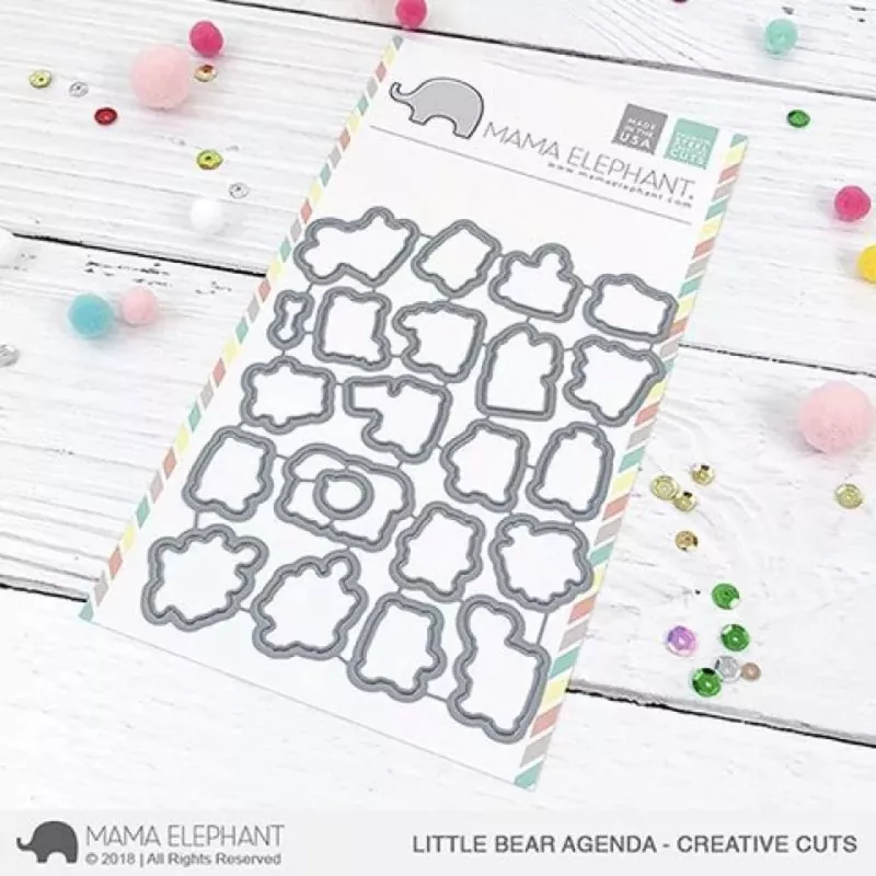 Little Bear Agenda Mama Elephant Stamp & Die Bundle 1