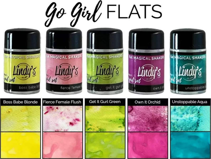 Go Girl! FLATS Magical Shaker 2.0 Fierce Female Fuchsia Lindy's Stamp Gang 2