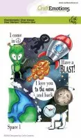 Space 1 - Carla Creaties - Clear Stamps - CraftEmotions