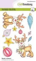 craftemotions clearstamps Randy Reindeer Lian Qualm
