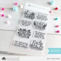 May Your Days Clear Stamps Stempel Mama Elephant