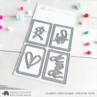 Classic Card Quads Stanzen Creative Cuts Mama Elephant