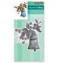 40 576 penny black rubber stamp slapstick cling bell and berries