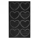 Tafelfolien-Sticker - Herzen - Rayher