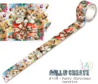 Purry Christmas Surprise - Washi Tape - AALL & Create - #108