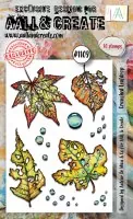 AALL & Create - Crunched Leafdrop - Clear Stamps #1109