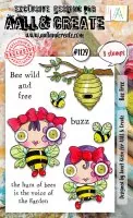 aall create clear stamp Bee Free