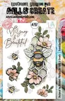 aall create clear stamp Beautiful Bees