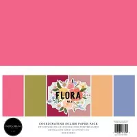 Flora No. 6 - Coordinating Solids Set - 12"x12" - Carta Bella