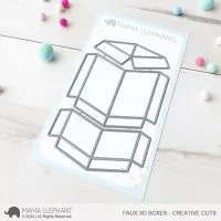 Faux 3D Boxes Stanzen Creative Cuts Mama Elephant