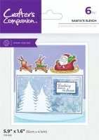 Festive Edge - Santa's Sleigh - Stempel + Stanzen - Crafters Companion