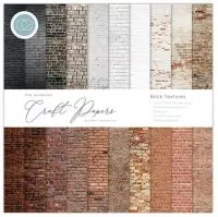 Brick Textures - Paper Pad - 12"x12" - Craft Consortium