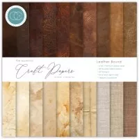 Leather Bound - Paper Pad - 6"x6" - Craft Consortium