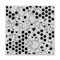 Abstract Honeycomb Cling Stamp Hero Arts