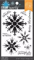 Snowflake - Color Layering - Clear Stamps - Hero Arts