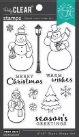 Merry Snowmen - Clear Stamps - Hero Arts