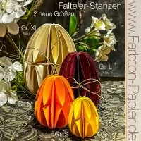 Falteier Nr.33 XL - Stanze - FarbTon Papier