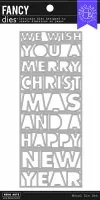 Slimline Christmas and New Year Cover Plate - Fancy Die - Stanze - Hero Arts