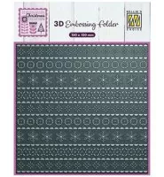 3-D Embossing Folder - Scandinavian Christmas - Nellie's Choice