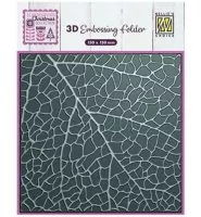 3-D Embossing Folder - Leaf Grain - Nellie's Choice