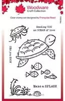 Sea Turtle Clear Stamps Woodware Craft Collection