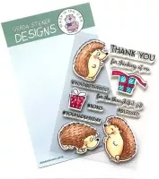 Hedgehog with Gifts - BUNDLE Stempel + Stanzen - Gerda Steiner Designs