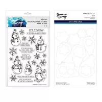 Simon Hurley - Sketched Snowmen - Stamp & Die Bundle - Spellbinders