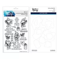 Simon Hurley - Sketched Santas - Stamp & Die Bundle - Spellbinders