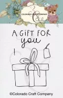 Gift & Tag Mini Clear Stamps Colorado Craft Company by Kris Lauren