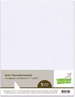 Woodgrain Cardstock - White - 8,5"x11 - Lawn Fawn