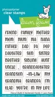 Henry's Build-A-Sentiment: Family - Stempel - Lawn Fawn