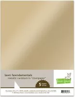 Metallic Cardstock - Champagne - 8,5"x11 - Lawn Fawn