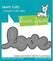 Scripty Love Outline Add-On - Stanzen - Lawn Fawn