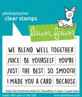 Treat Cart Sentiment Add-On: Smoothies 'n' Juice - Stempel - Lawn Fawn